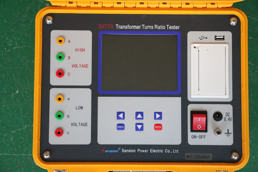 Hochwertiges IEC-Messgerät für automatisches Drehungsverhältnis des dreiphasigen Transformators TTR Megger Meter Transformator Drehzahltester