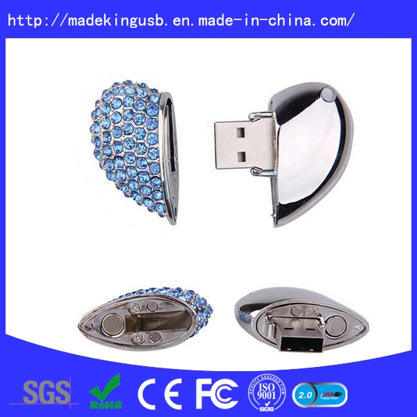 Diamond Heart Shape USB Flash Drive