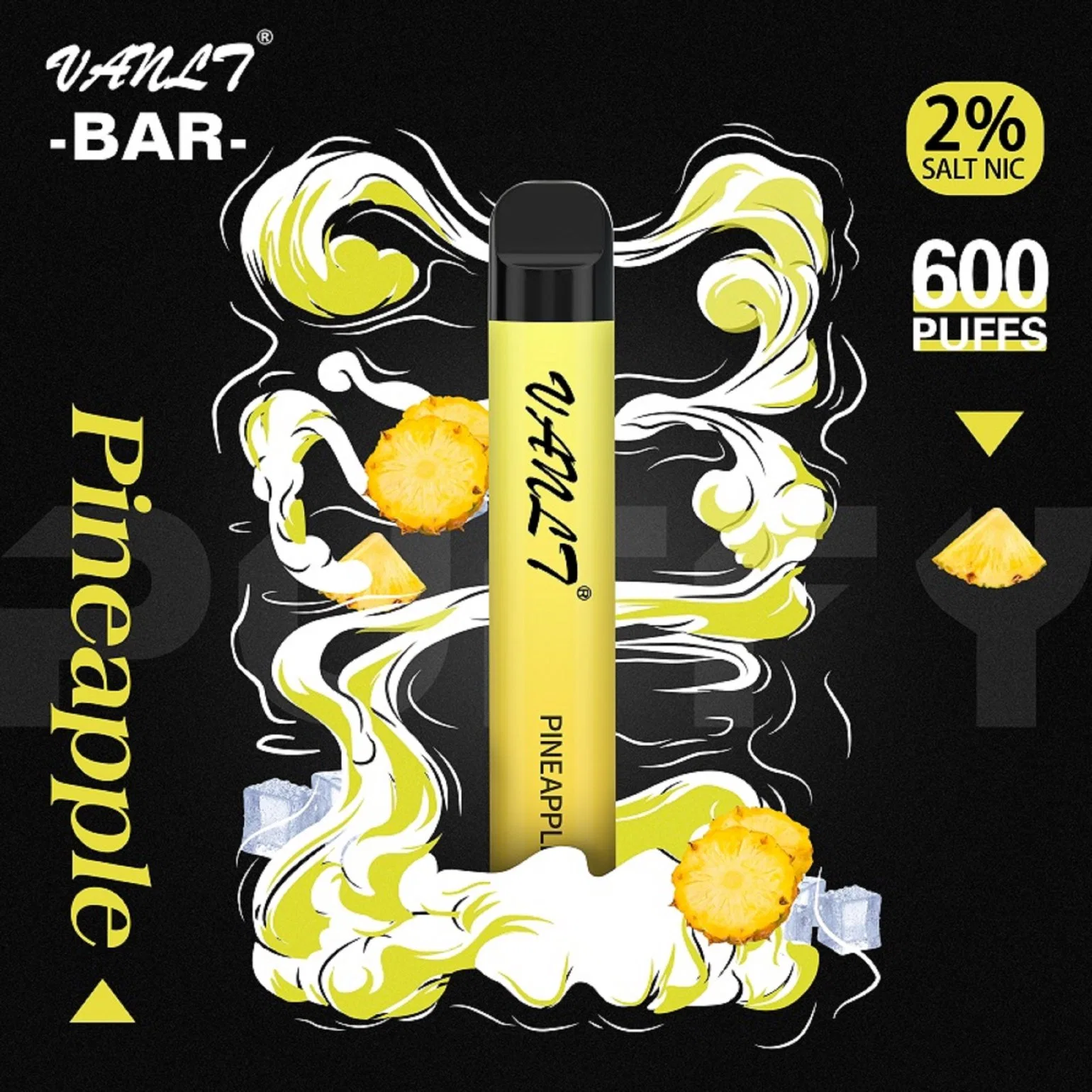 Inséparable de réduire la pression cigarettes jetables de l'Ananas Vanlt Puffy Bar