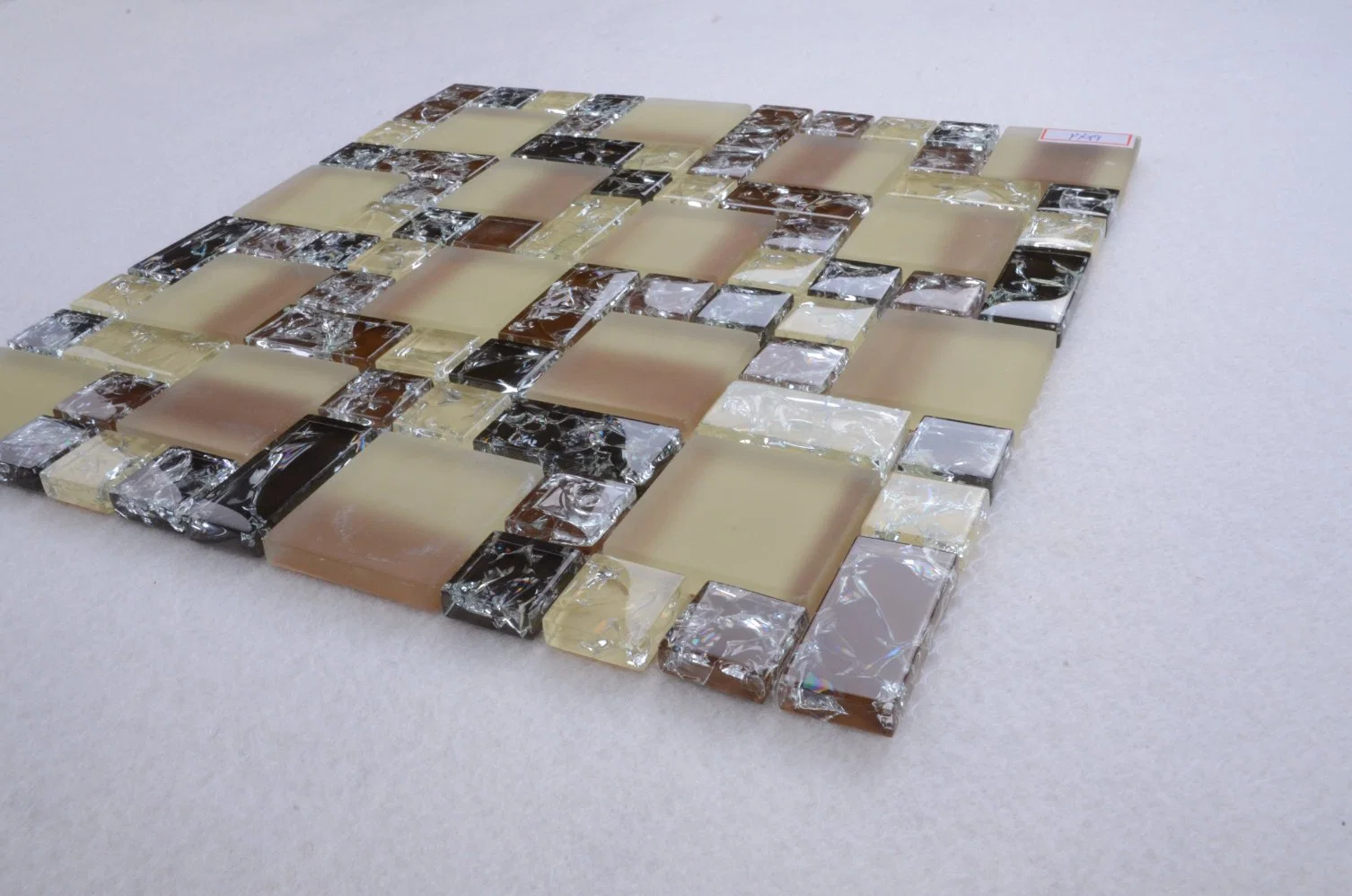 Venda a quente misturar cores painel contra salpicos de parede mosaico de vidro de cristal de 8 mm