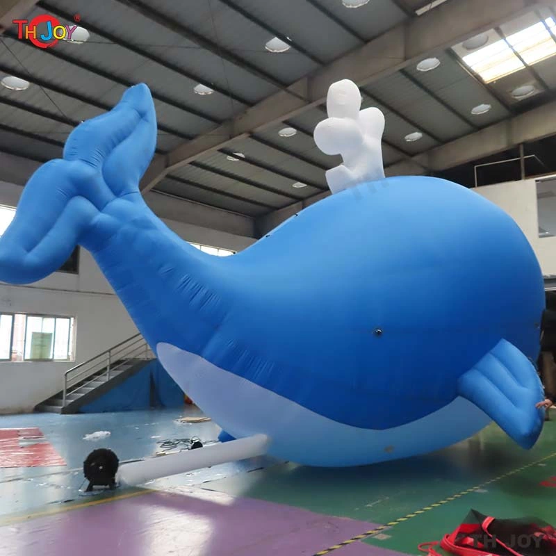 La decoración exterior de la publicidad hinchable gigante Ballena Azul 8m de largo Tiburón inflable globo