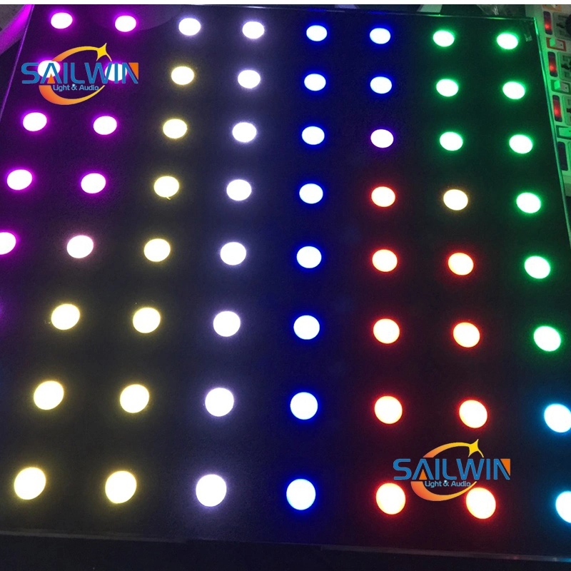 China Stage Light 8*8 64 DOT Pixel RGB 3in1 LED Touch Dance Floor for Wedding Party Club