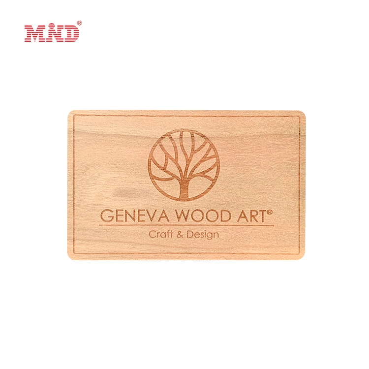 Wood NFC Card RFID Wood Key Card FSC Wooden Card