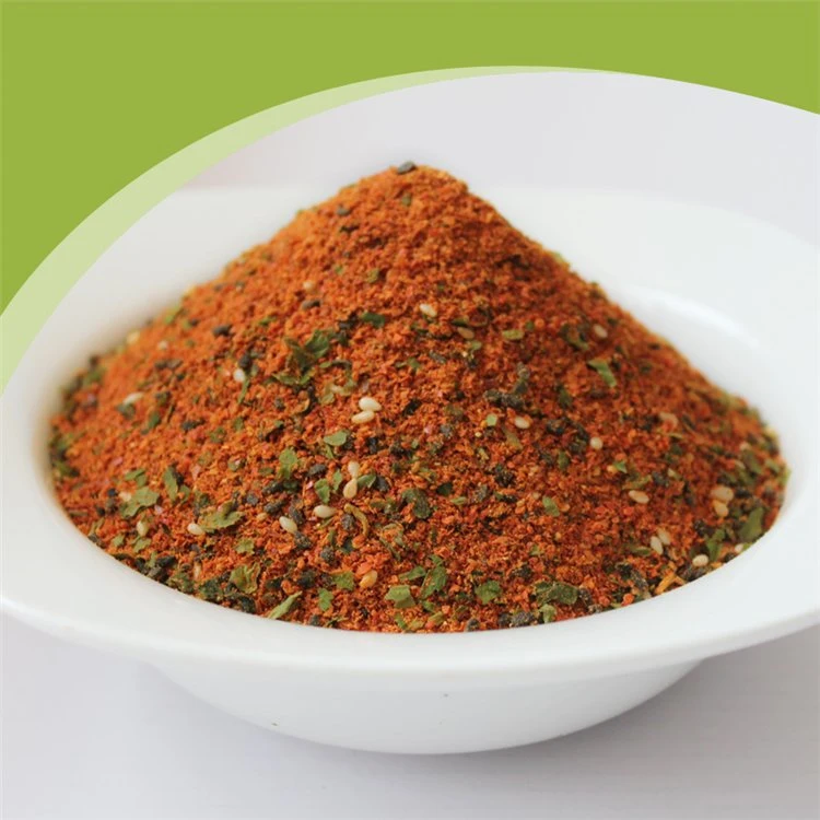 Mezcla de siete especias naturales Chili condimentos en polvo Shichimi Togarashi japonés