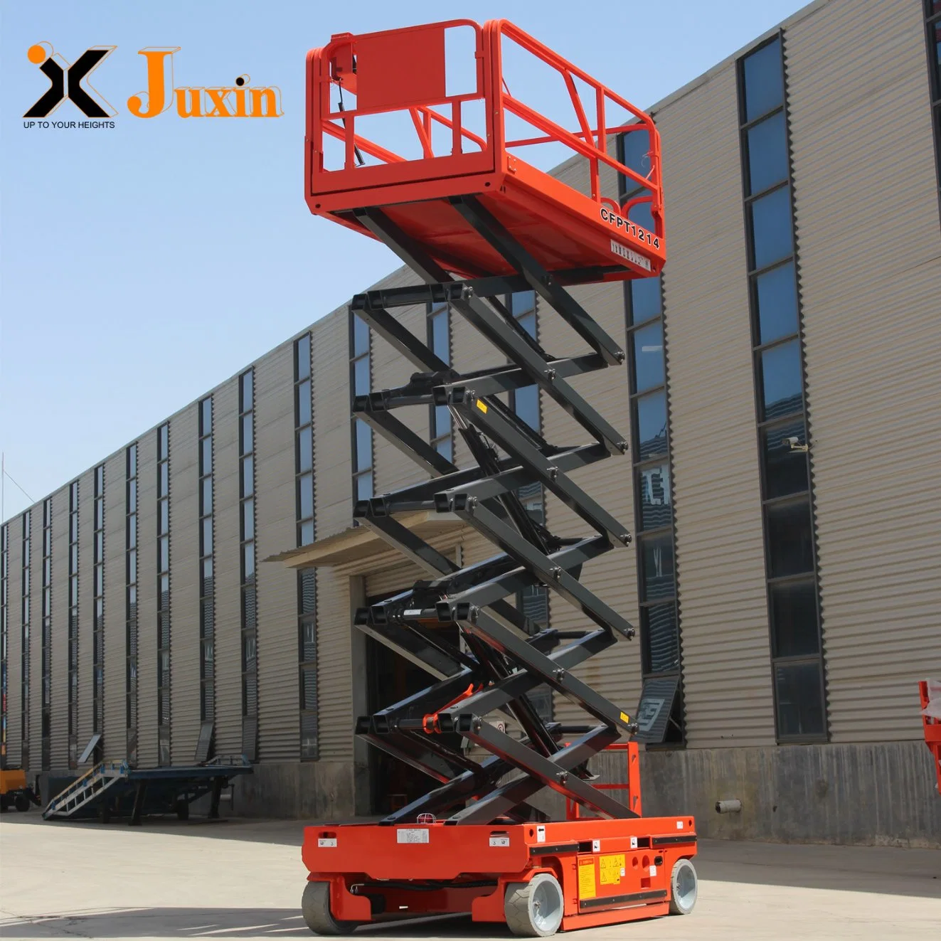 4m 6m 8m 10m 12m Mobile Hydraulic Scissor Lift Steel Ladder Platform