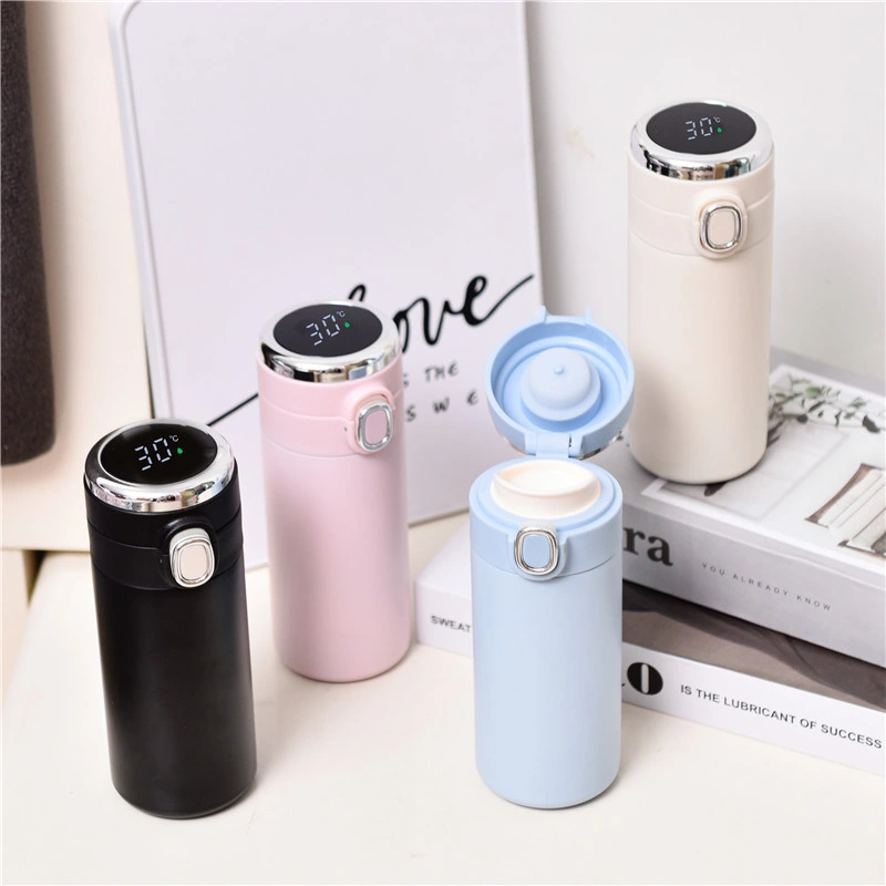 2023 Digital Stainless Steel Tumbler Vacuum Flasks Thermo Smart Water Bottle with LED Temperature Display