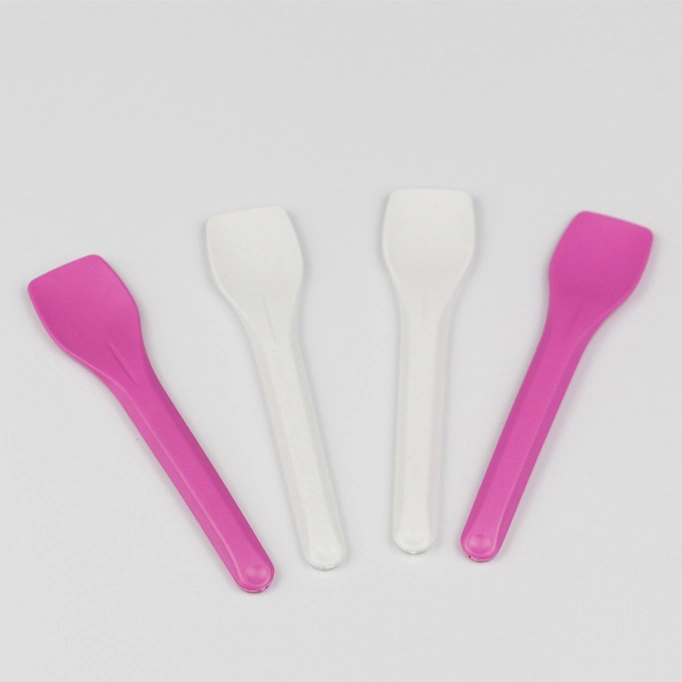 Degradable Ice Cream Spoon Disposable Plastic Cutlery