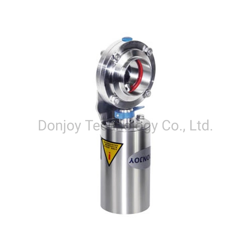 Stainless Steel Clamp Food Grade Butterfly Pneumatic Forged Valve