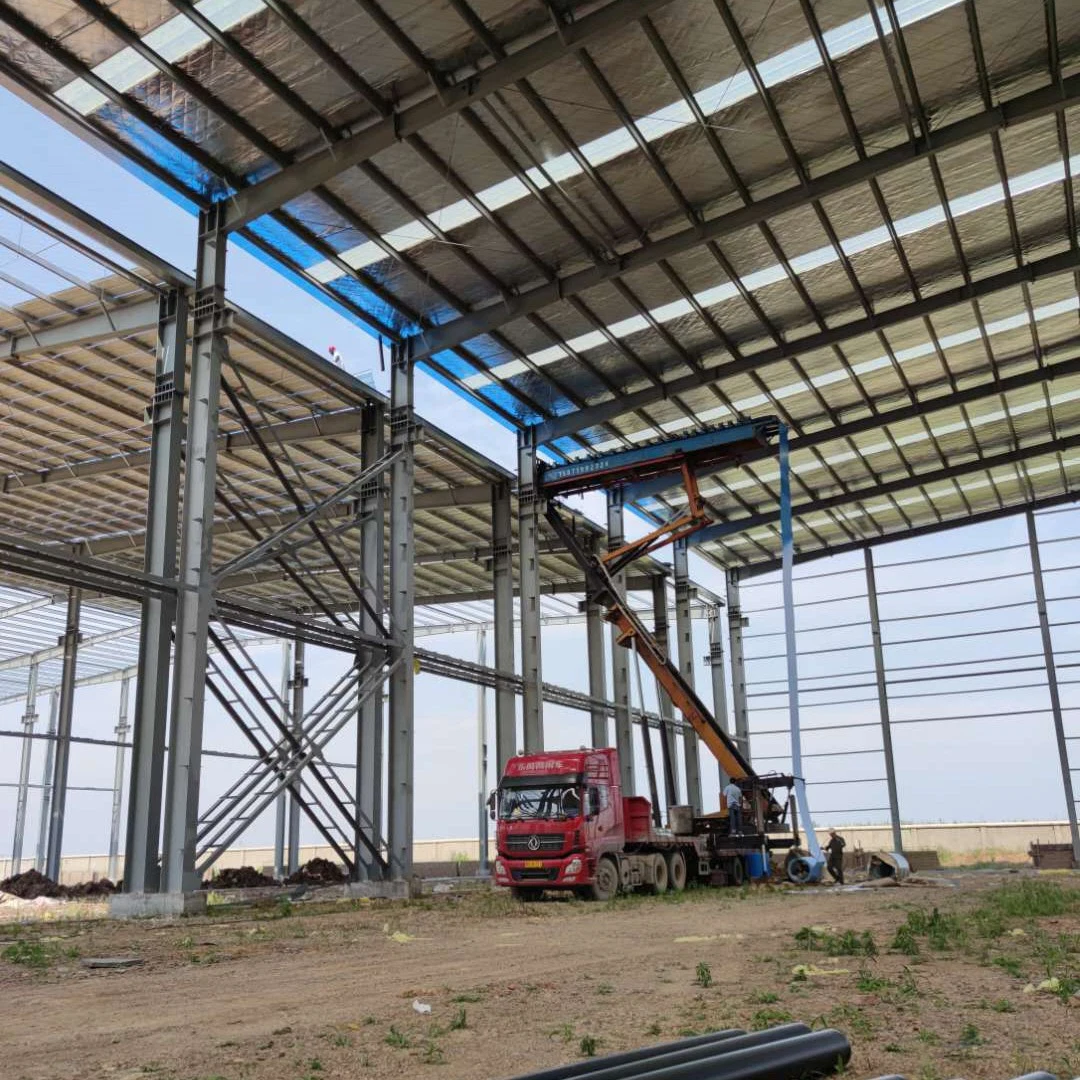 Large Span Prefabricated Steel Structure Logistics Warehouse Steel Buildings Steel Building Construction