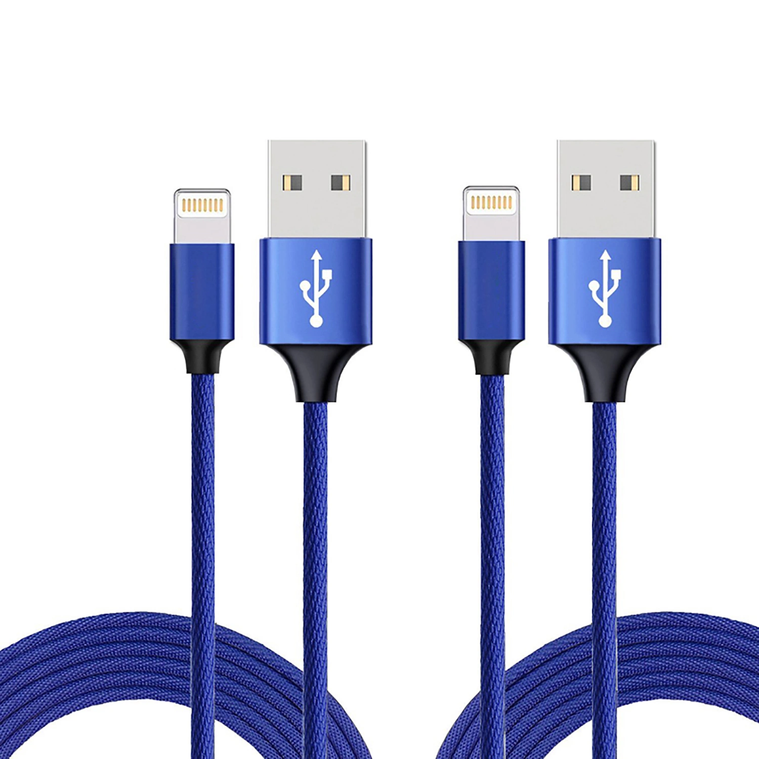 1m 2m 3m 3FT 6FT 10FT New Fabric Braided 2.4A Fast Charger USB Cable for iPhone iPad Mobile Accessories