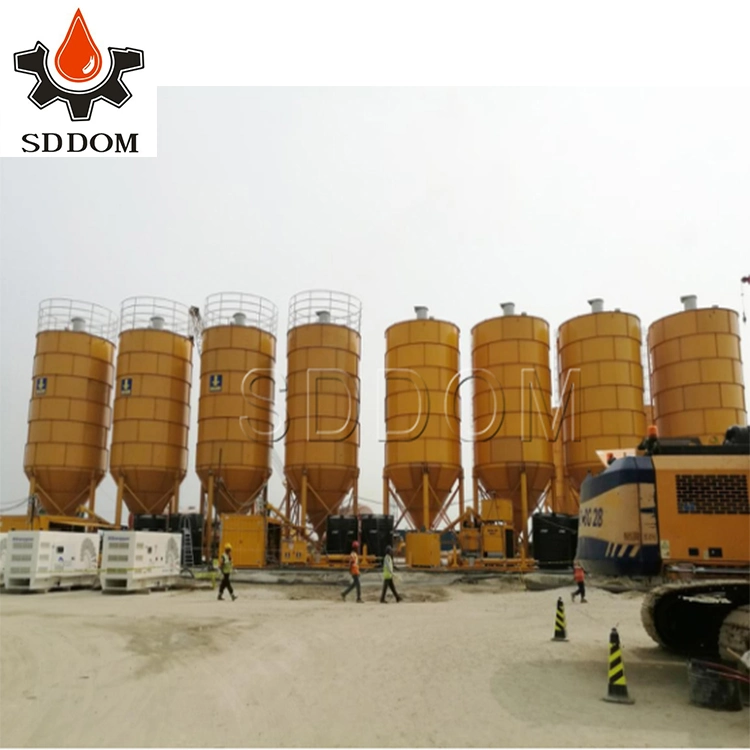 Powder Silo Top Mounted Commercial Concrete Mixing Station