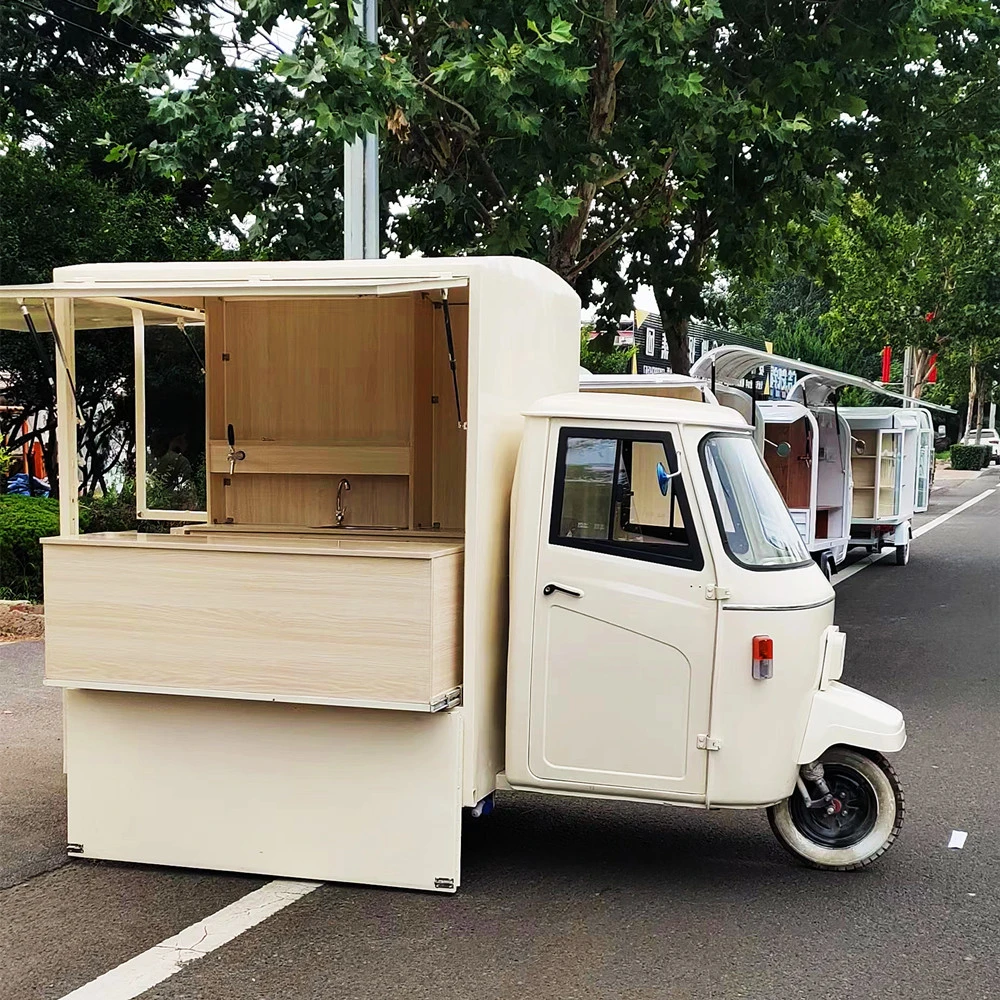 Vintage Hamburger Fast Food Hot Dog Coffee Cart with Grill Ice Cream Truck Mobile Kitchen for Sale