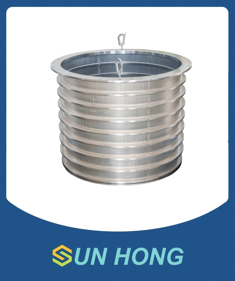 Wedge Wire SS316 Sieve Drum for Pressure Screen