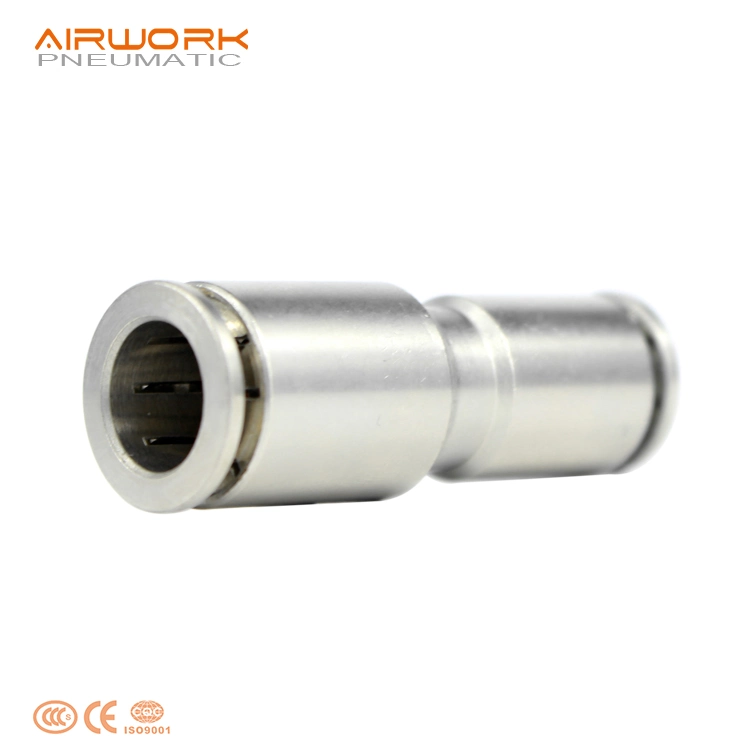 Pg Brass Hose Connector Mechanical Union Straight Reducing PU Push-in Air Gas Push in Pipe Piping Fitting Storage