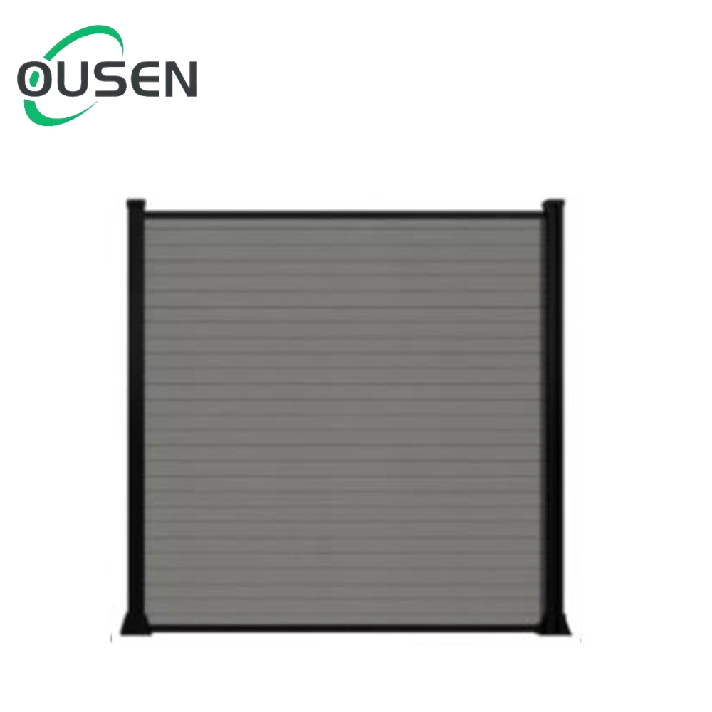 Eco-Friendly Outdoor Garden Waterproof Fireproof Fencing Easy Install Privacy Wood Composite Decking Boards WPC Fence Panels