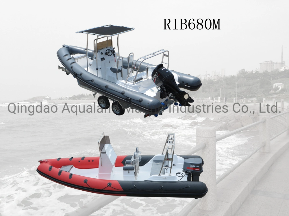 Aqualand 21feet 6.5m Rigid Inflatable Motor Boat/Rib Fishing Boat (RIB650B)