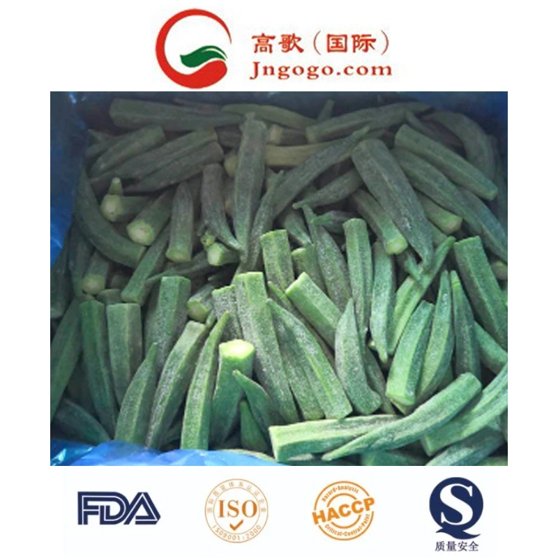 Frozen Okra Cut Slice, IQF