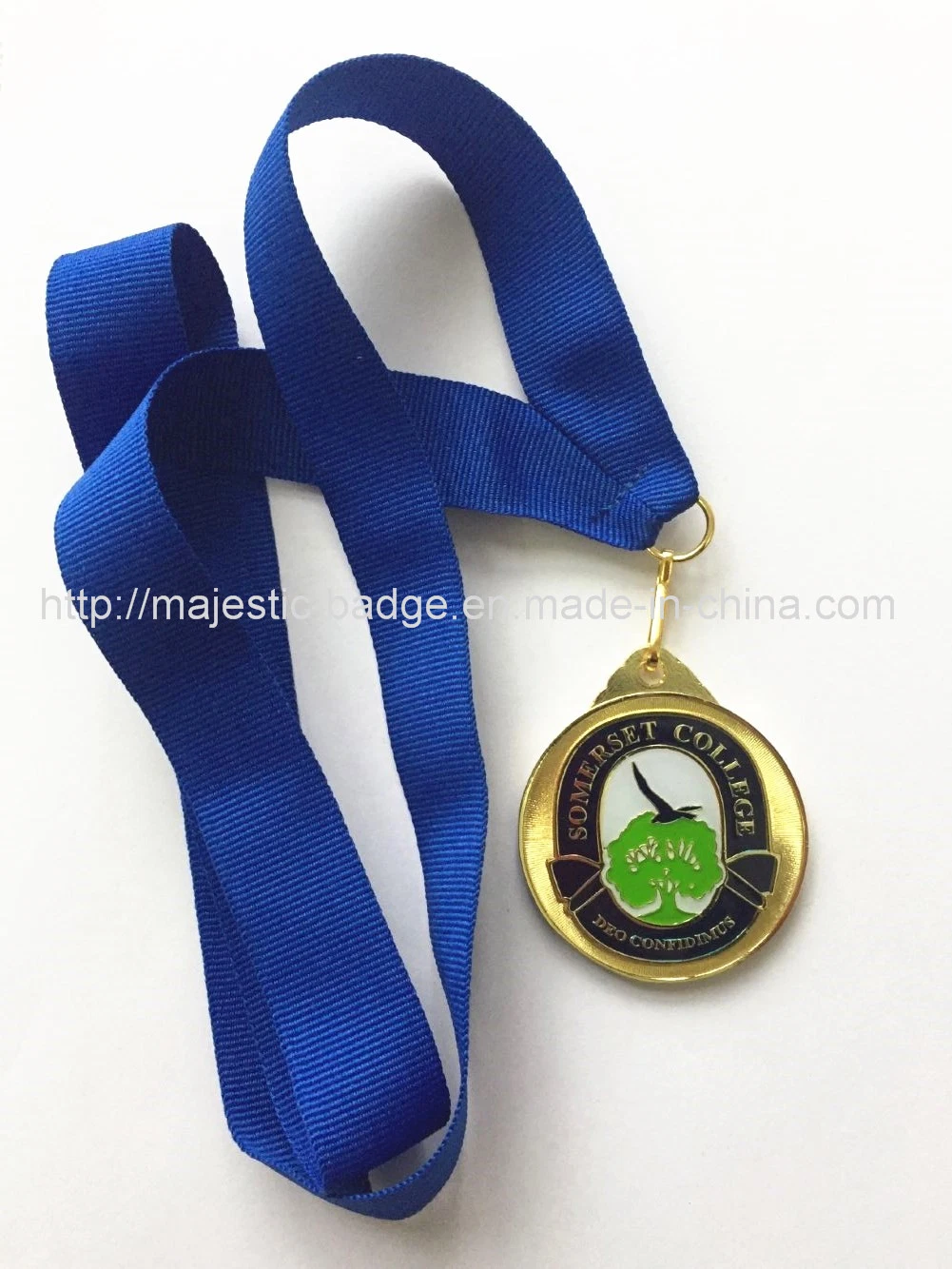 Customized Gold Plating Zinc Die Cast Metal Award Medallion