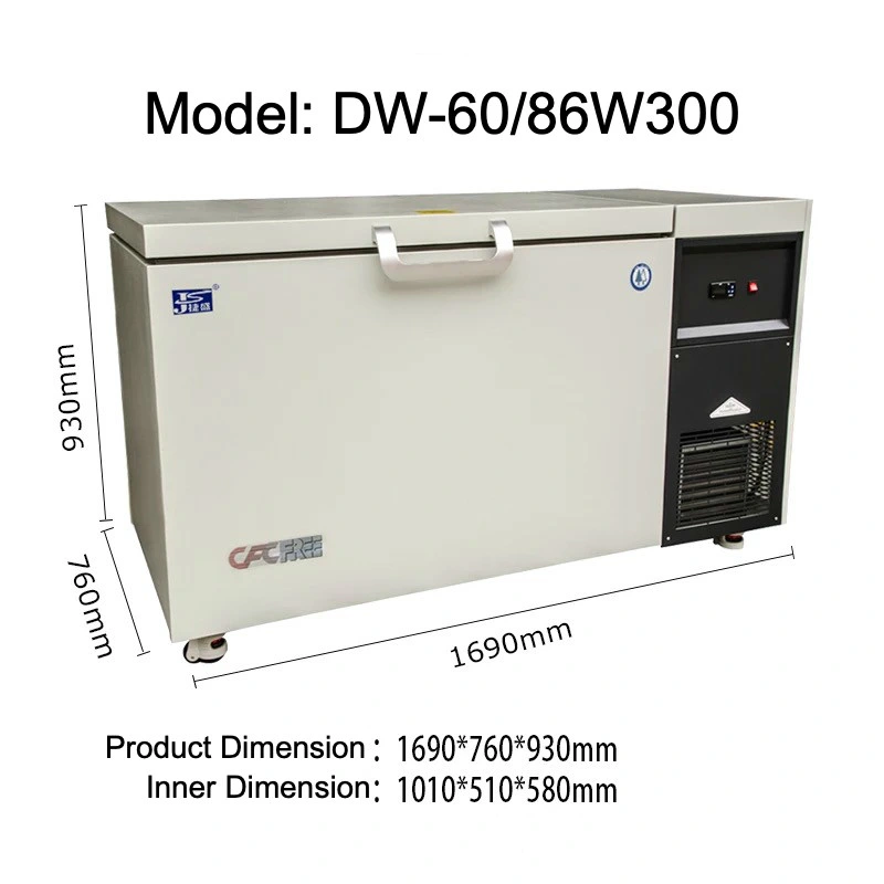 Vaccine Refrigerator Medical Lab Use Ultra Low Temperature Refrigerator Freezer Dw-60W300