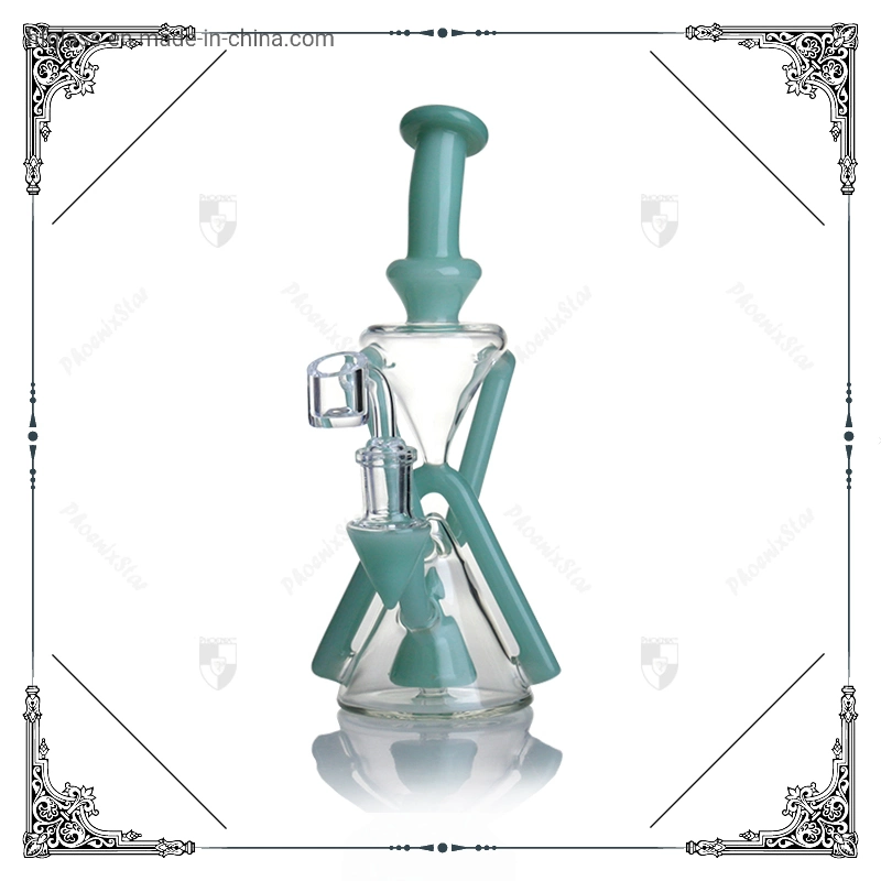 Толщина 8.5 дюймов стекло смешанные цвета Recycler DAB Oli Rig Bubbler курить стеклянная труба воды оптовой цены