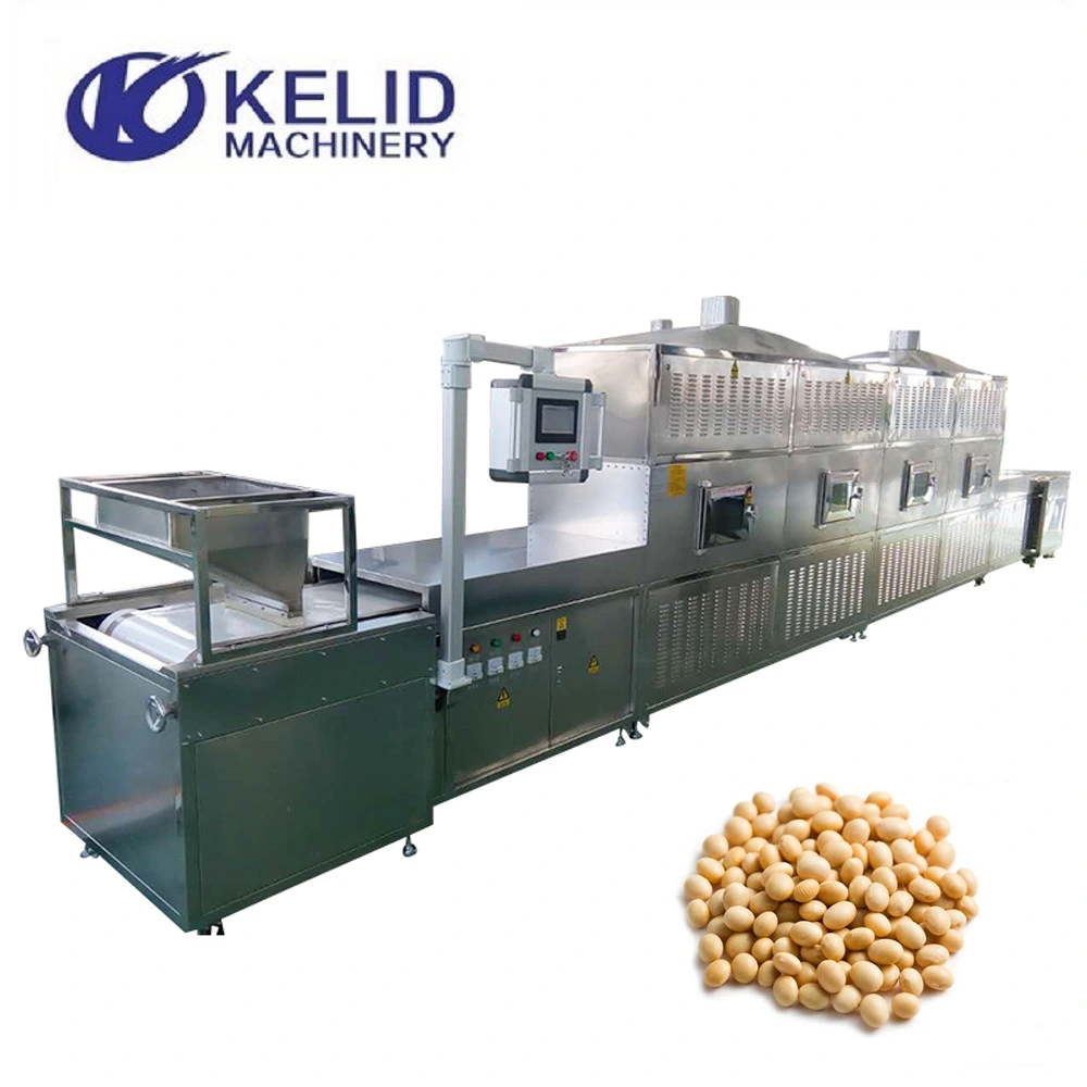 Industrial Tunnel Microwave Food Grain Nuts Spice Herbal Tea Leaves Powder Curing Sterilization Dryer Drying Machine