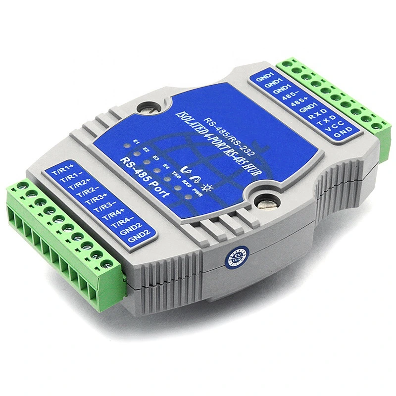 Industrial RS232 à RS485 4 ports série RS485 du moyeu du convertisseur