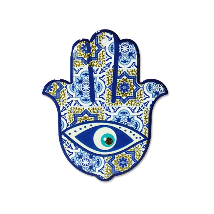 Wholesale/Supplier Turkish Hand Shape Lucky Ceramic Vintage Evil Eye Coaster Set