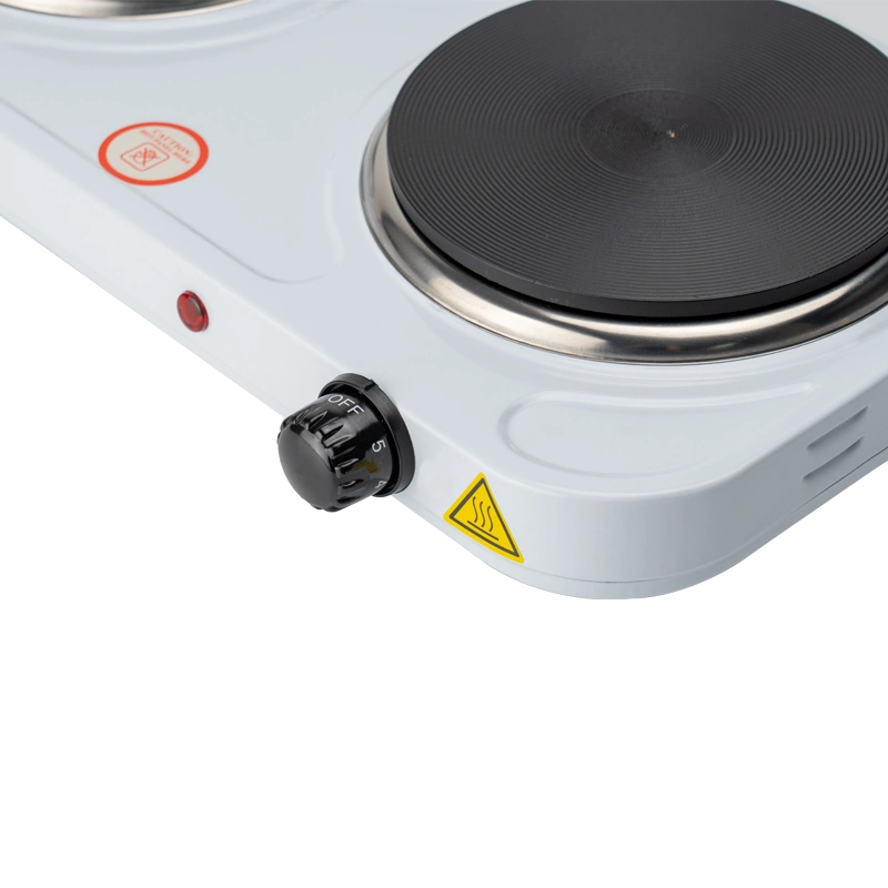 Wholesale/Supplier 2000W Electric Stove Kitchen Use Portable Electric Solid Hot Plate with Two Solid Heating Element