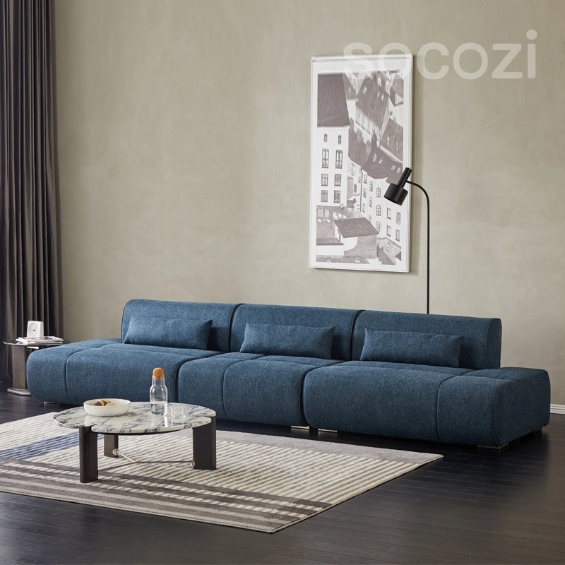 Modern Home Wohnzimmer Möbel Couch Kombination Corner Modular Navy Sofa Aus Stoff