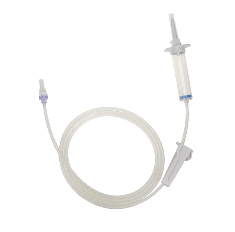 Ensemble de perfusion jetable pour consommables hospitaliers avec des ensembles de perfusion IV et un port d'injection Y.