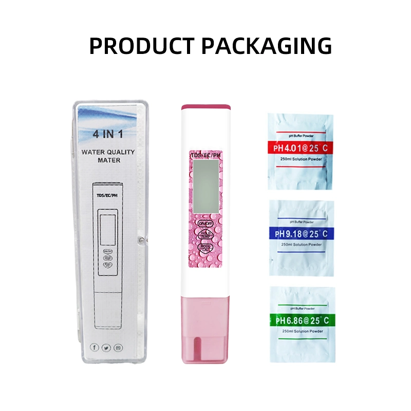 pH Tester 0.01 pH High Accuracy Water Quality Tester pH Meter for Household Drinking Water, Aquarium, Swimming Pool, SPA