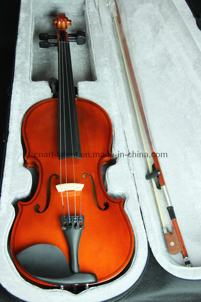 Estudiante de madera contrachapada de 1/8-4/4 mejor venta de violín (N-V01).