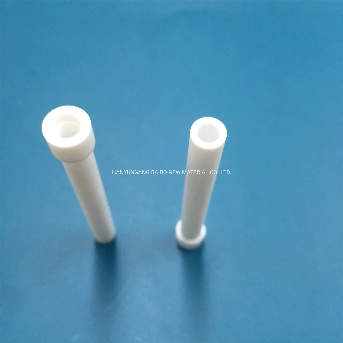 Custom Made Easy Machining Low Density Macor Alumina Machinable Glass Ceramic Isulatingtube with Flange