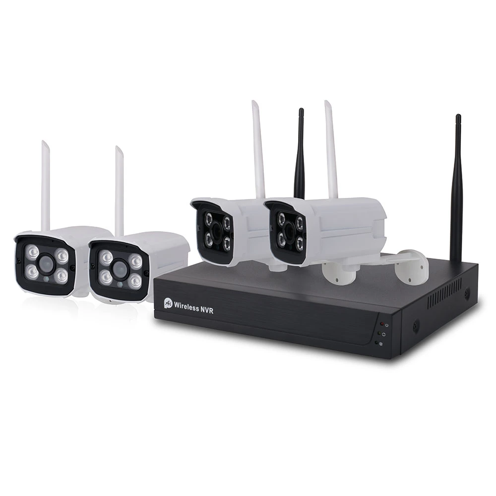 4ch 1080p 2MP CCTV Recorder NVR Kit WiFi IP inalámbrica Sistema de cámaras de seguridad para el hogar