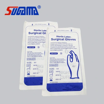 Sterile Latex Surgical Gloves One Pair One Bag