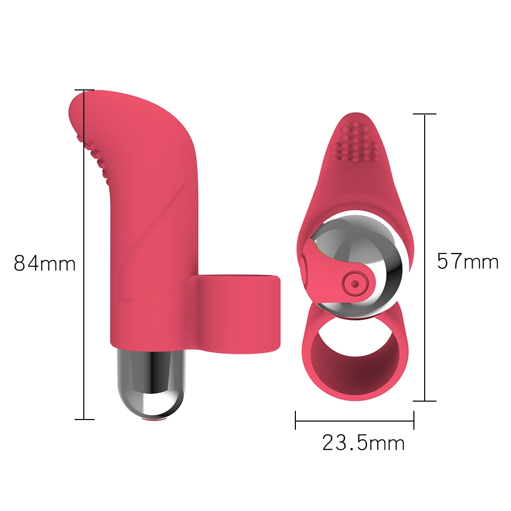 Vibrador de silicona recargable USB de alta calidad Vibrador de dedo G-Spot Vibración para las mujeres