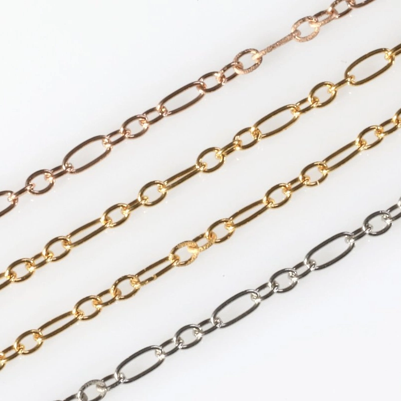 Stainless Steel 316L Necklace Bracelet Making Cable Chain Long and Short 1: 3