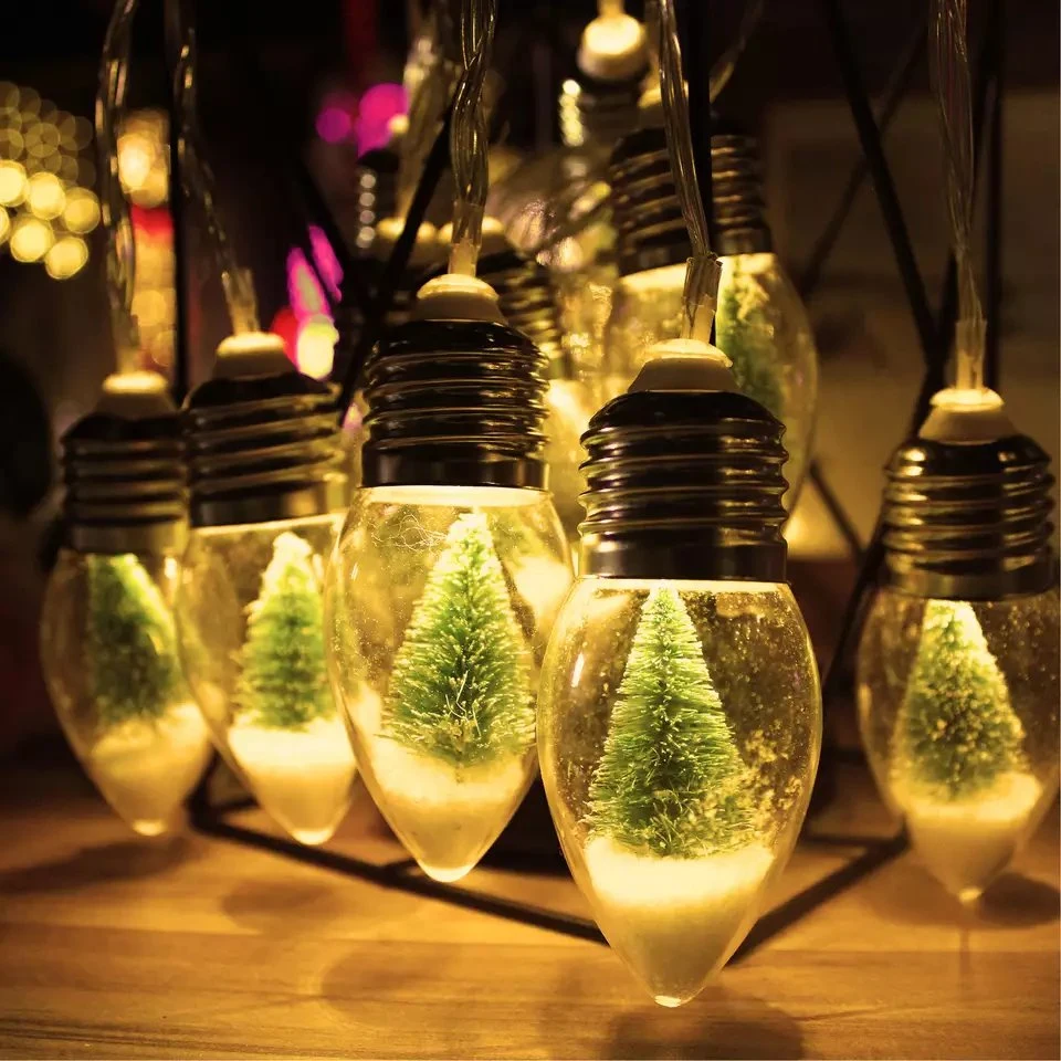 LED Crystal Ball Bulb String Light Christmas Tree Decor LED Christmas Lights