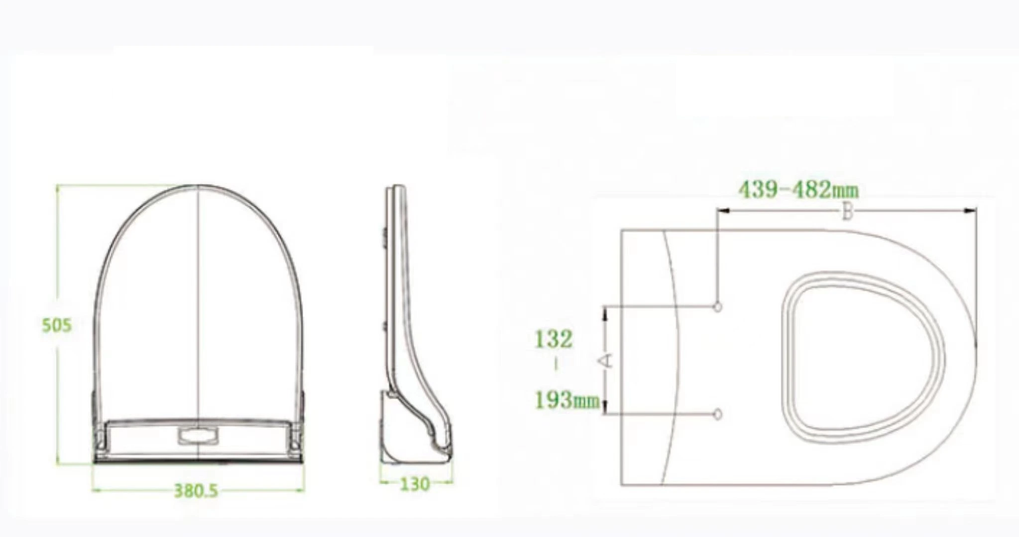 Va-09A Toilet Seat with Auto Sanitary Film, Public Toilet Seat with Sanitary Film