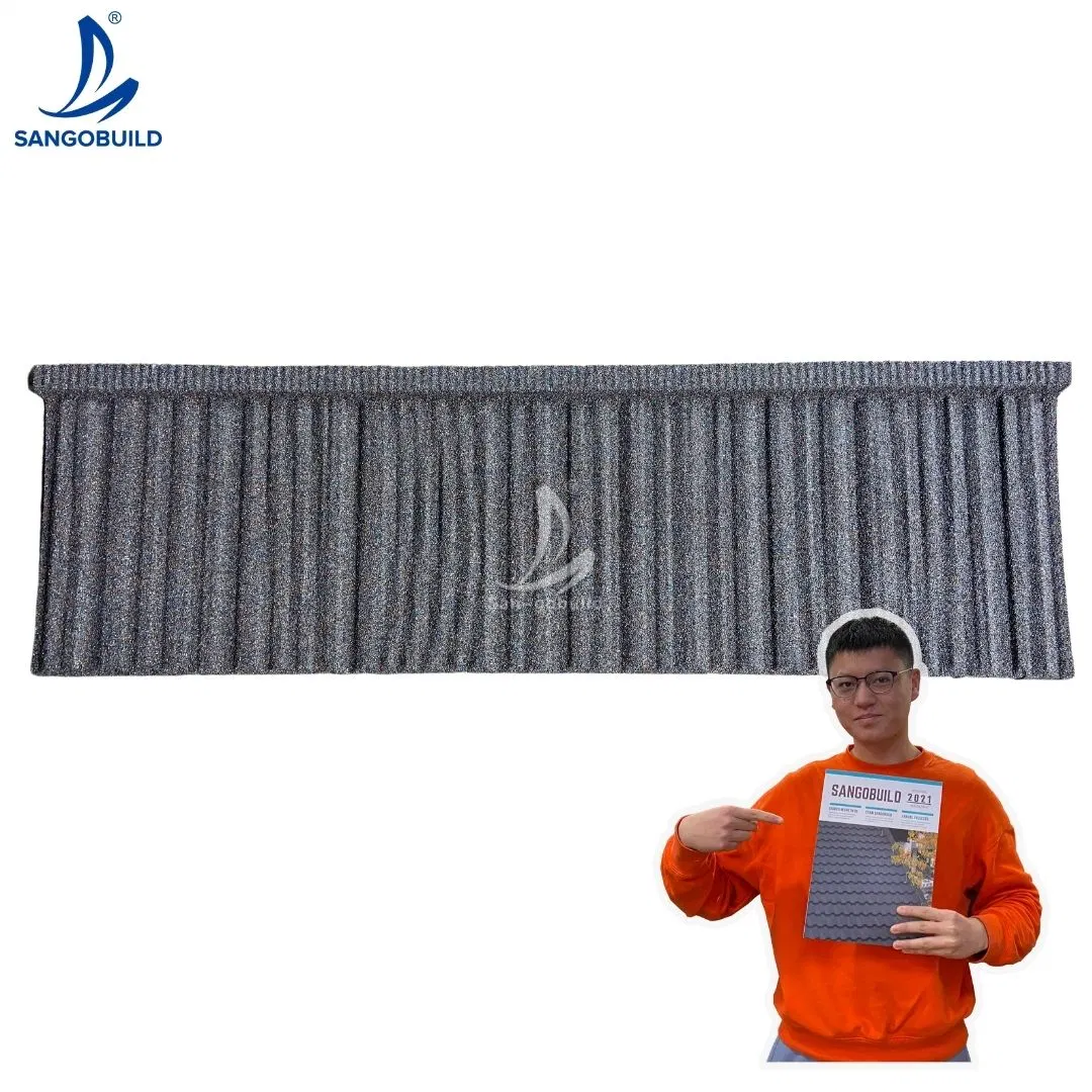 Waterproofing High Temperature Roof Sheets Heat Insulation Building Materials Stone Coated Metro Roof Tiles