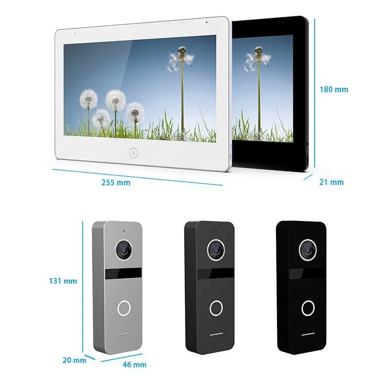 UTP IP System 10.1" Video Doorphone with IPS Touch Screen