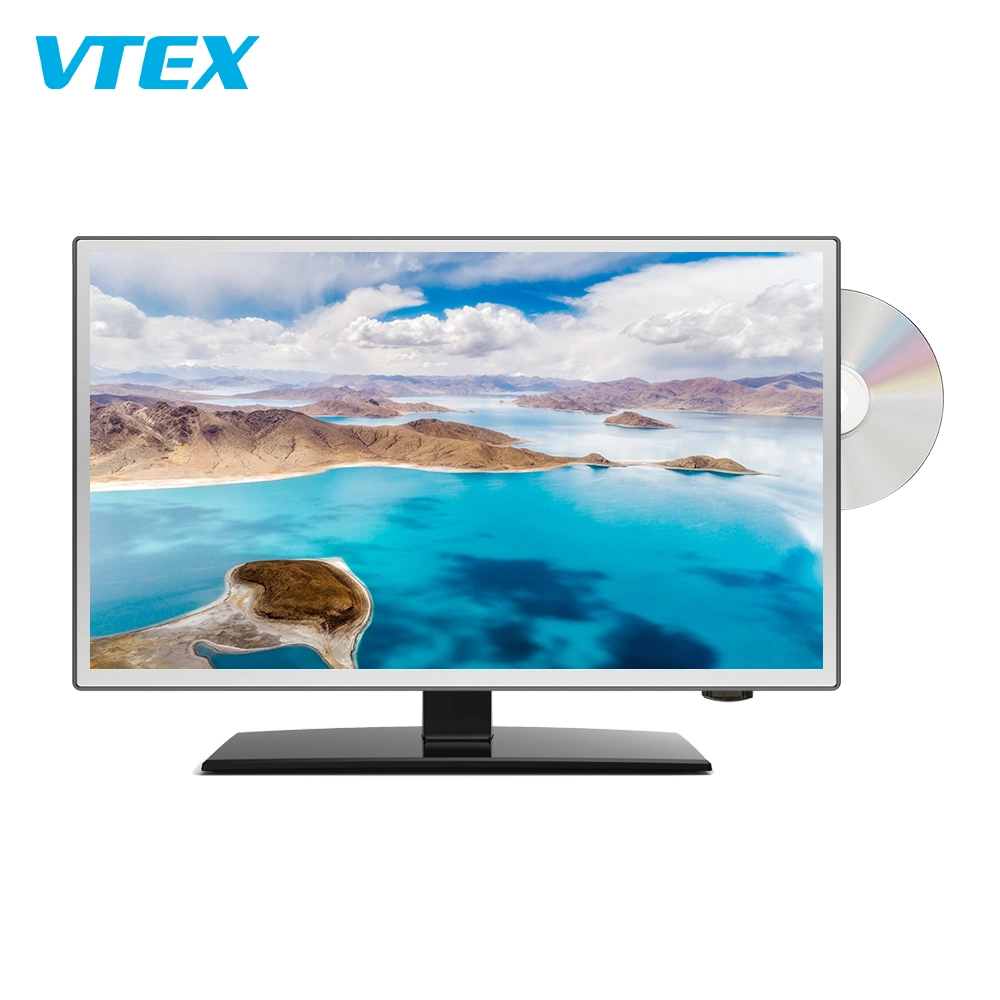 Venta caliente Luz trasera LED HD DVD TV con pantalla LCD TV TDT Combo de alto brillo Vídeo TV