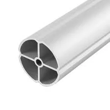 Matte Silver Anodized Aluminium Round Tube Drilling Aluminium Pipe