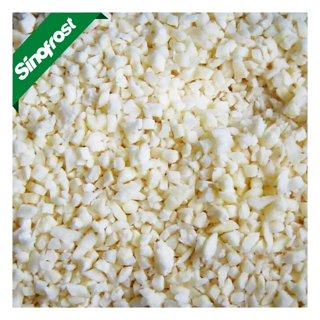 IQF Garlics defumado congelada, cortada em cubos Garlics congelados alho dados,IQF alho dados,Congelados Cubos de alho branco,IQF Cubos de alho branco,IQF Produtos hortícolas,vegetais congelados