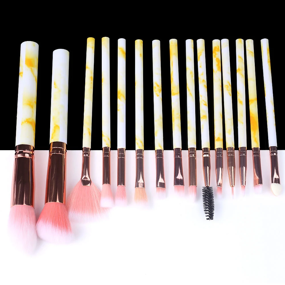 Marble Makeup Brushes Tool Brush Set Kit Professional Powder