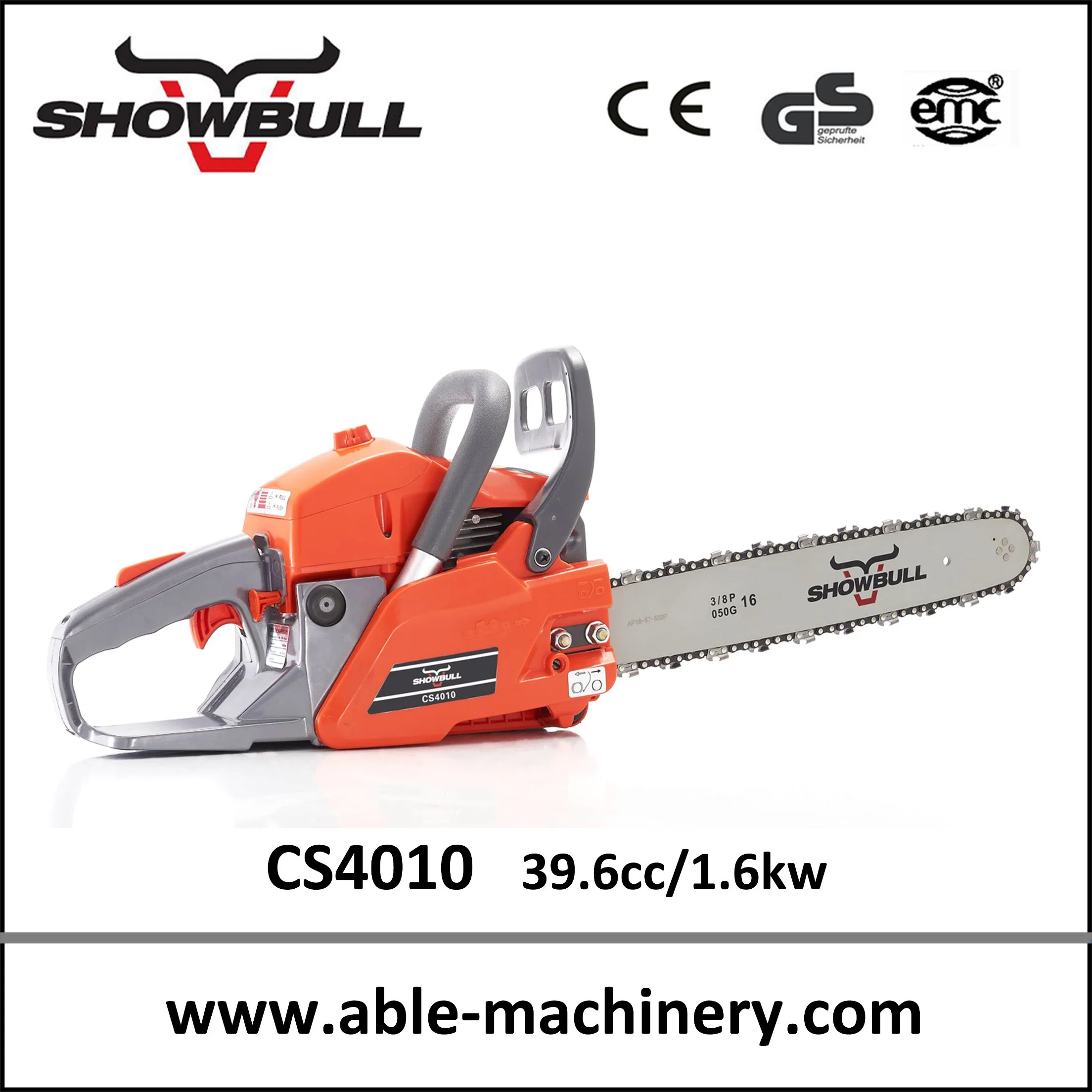 Una nueva apariencia Showbull 4010 Chainsaw 40cc Herramienta Gargarden de alta calidad