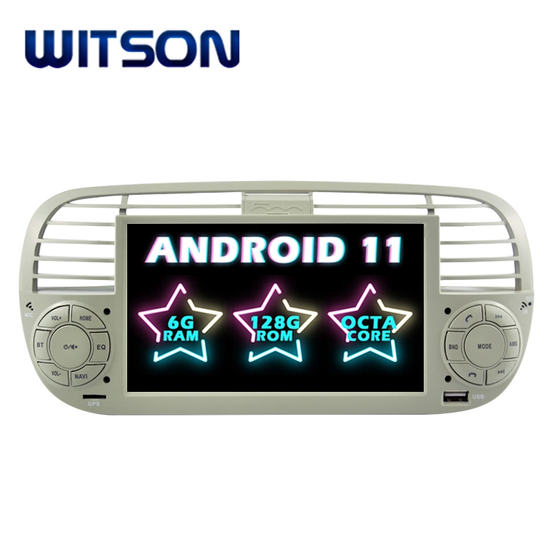 Witson Android 12 Lecteur multimédia de voiture pour FIAT 500 Abarth Carplay Radio de véhicule