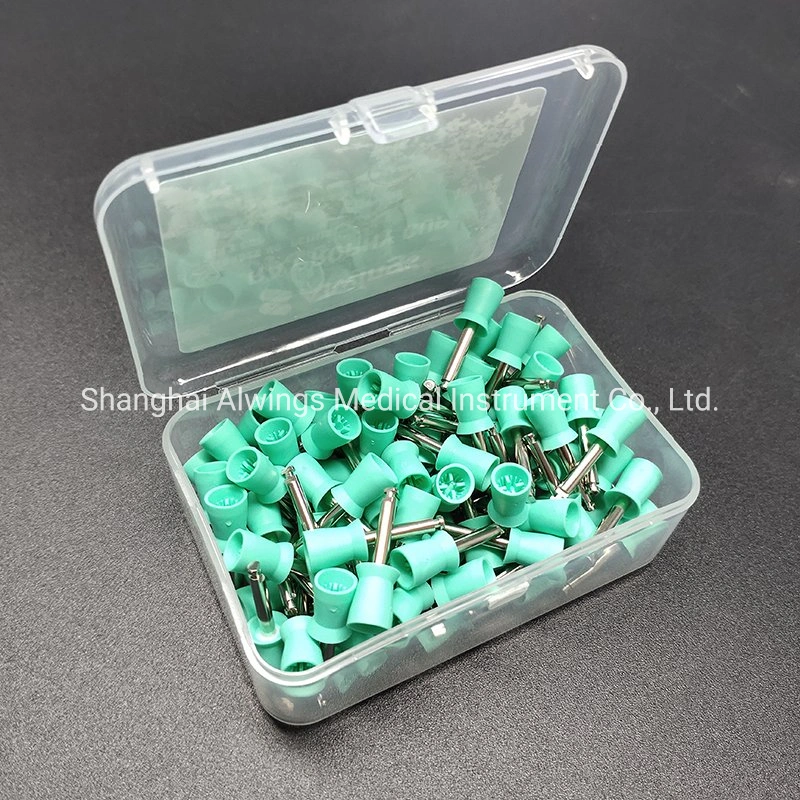 Latch Type Green Dental Disposable Prophy Cup