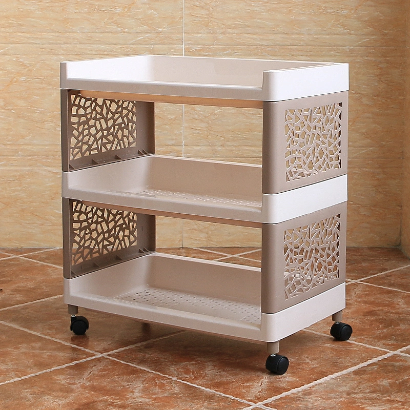 Environmentally Friendly Plastic PP Multi-Layer Convenient Household Kitchen Shelves Storage Holder Spice Rack Organizer Trolley