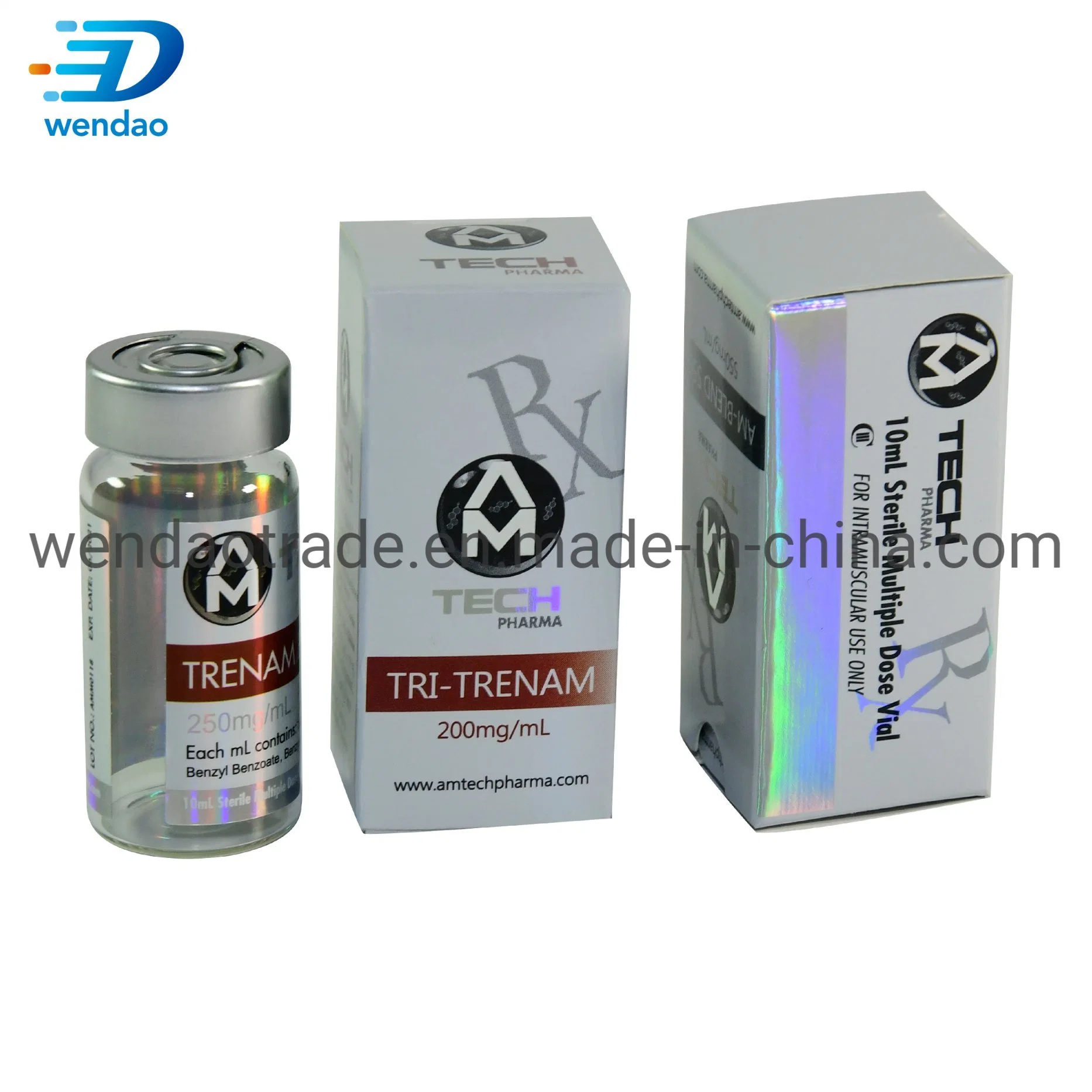 Waterproof High quality/High cost performance  10ml Steroid Vial Glass Label and Box